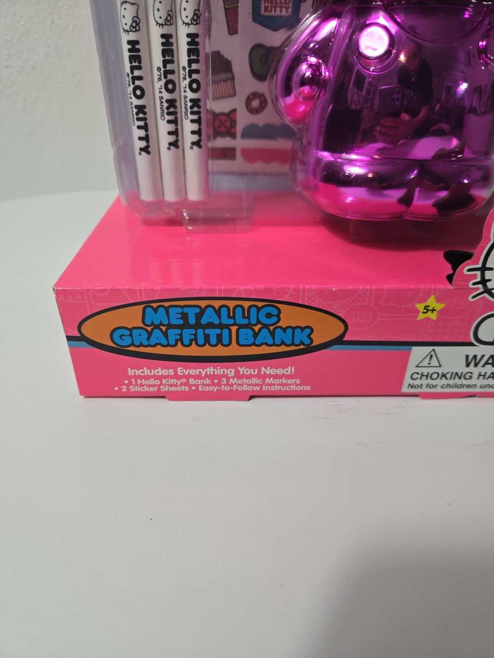 Hello Kitty Metallic Graffiti Bank - Pink - Picture 2 of 8